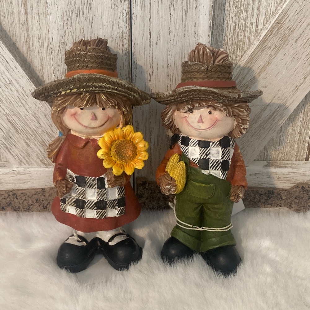 Hobby Lobby 2021 Scarecrow Figurines with Sunflower